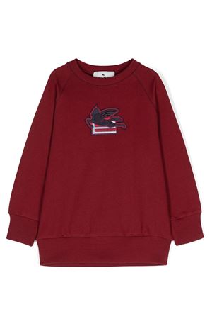 red cotton sweatshirt ETRO KIDS | GV4P10Z2434635